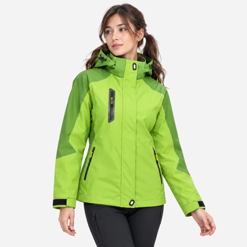 Full Zip Hooded Waterproof Jacket-Fowsa