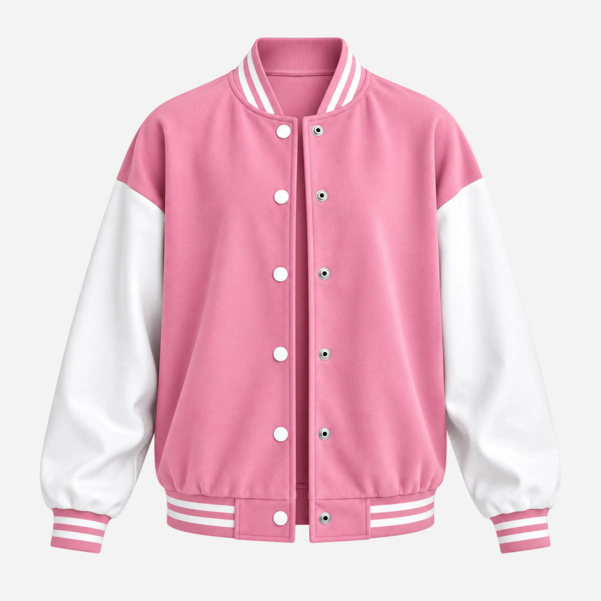 Women's Fleece-Lined Varsity Jacket-Fowsa