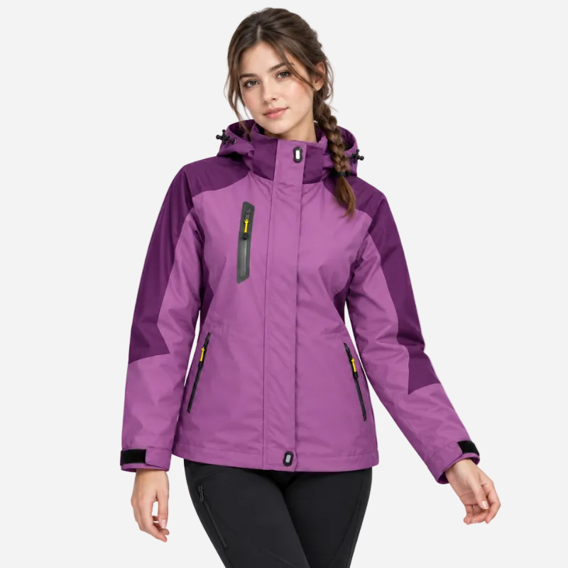 Full Zip Hooded Waterproof Jacket-Fowsa