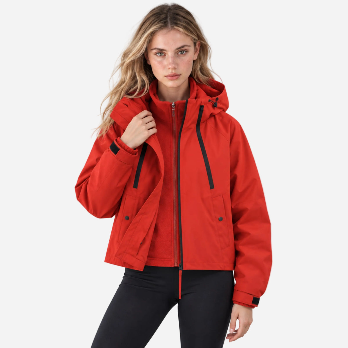 Women's Hooded Waterproof Jacket-Fowsa