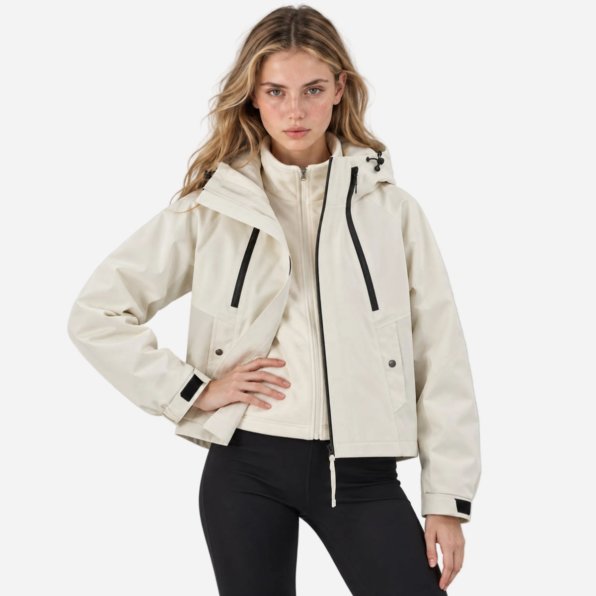 Women's Hooded Waterproof Jacket-Fowsa