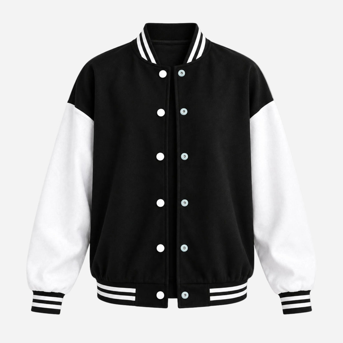 Women's Fleece-Lined Varsity Jacket-Fowsa