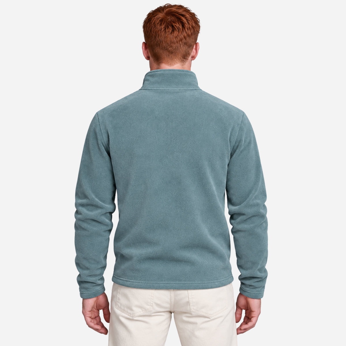 Men’s Fleece Quarter-Zip Pullover Jumper-Fowsa
