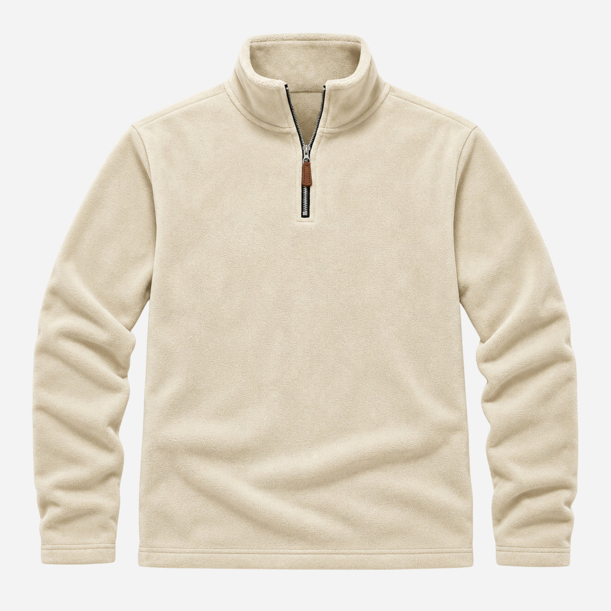 Men’s Fleece Quarter-Zip Pullover Jumper-Fowsa