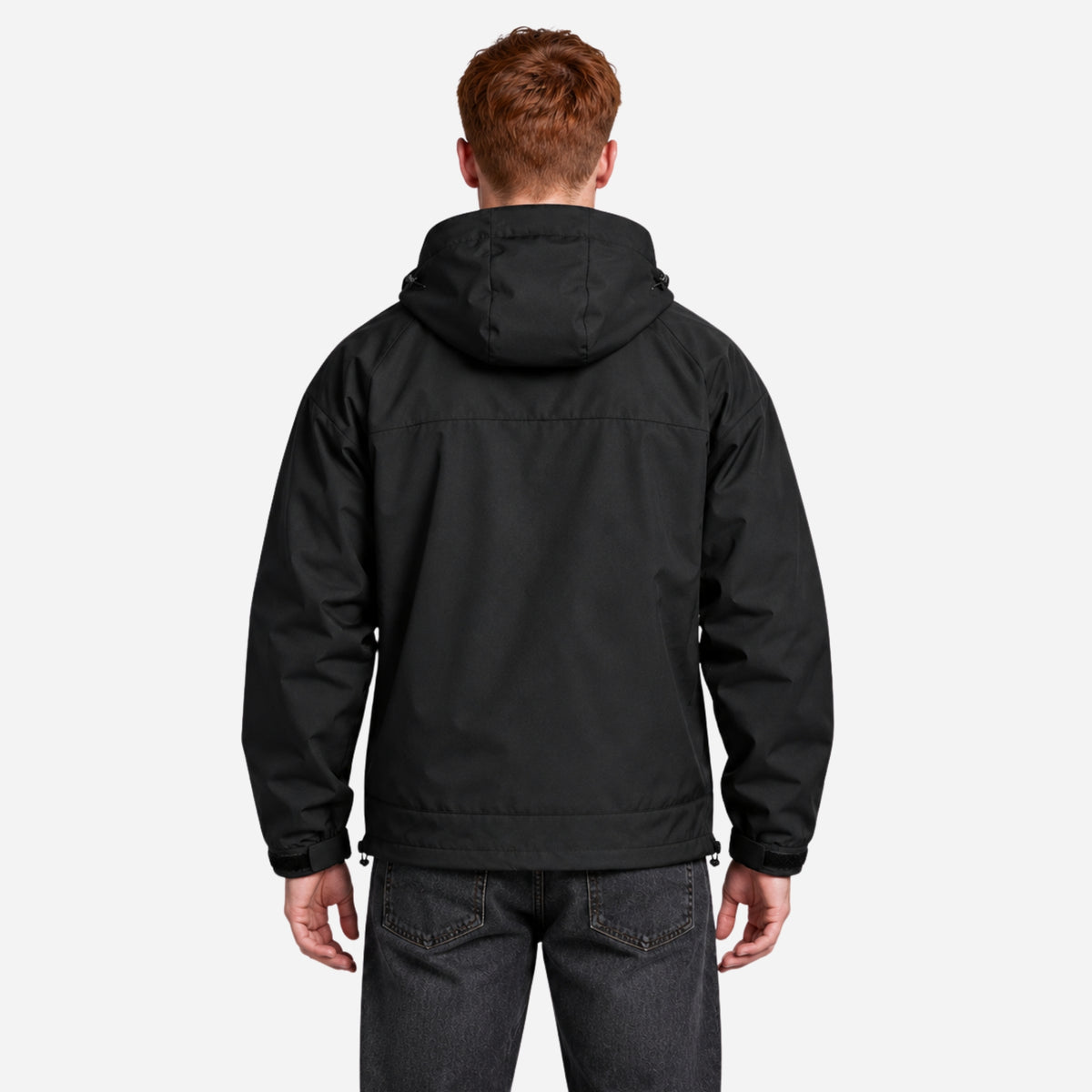Men’s Hooded Multi-Pocket Waterproof Windbreaker Jacket-Fowsa