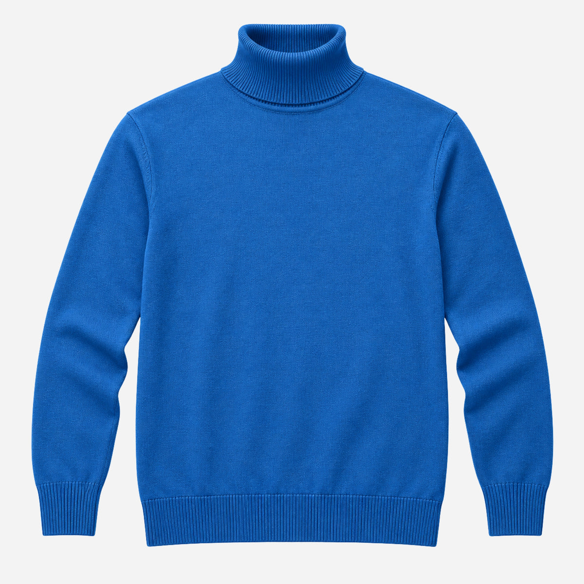 Men’s Roll-Neck Fine-Knit Jumper-Fowsa