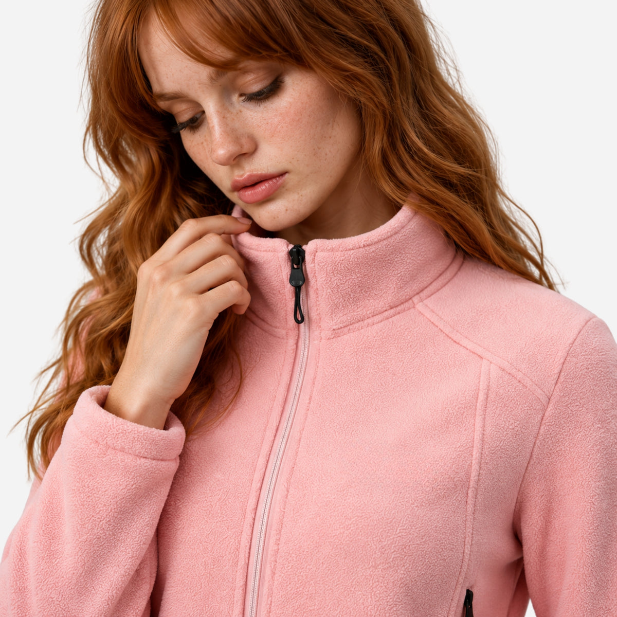Women's Full-Zip Fleece Jacket-Fowsa