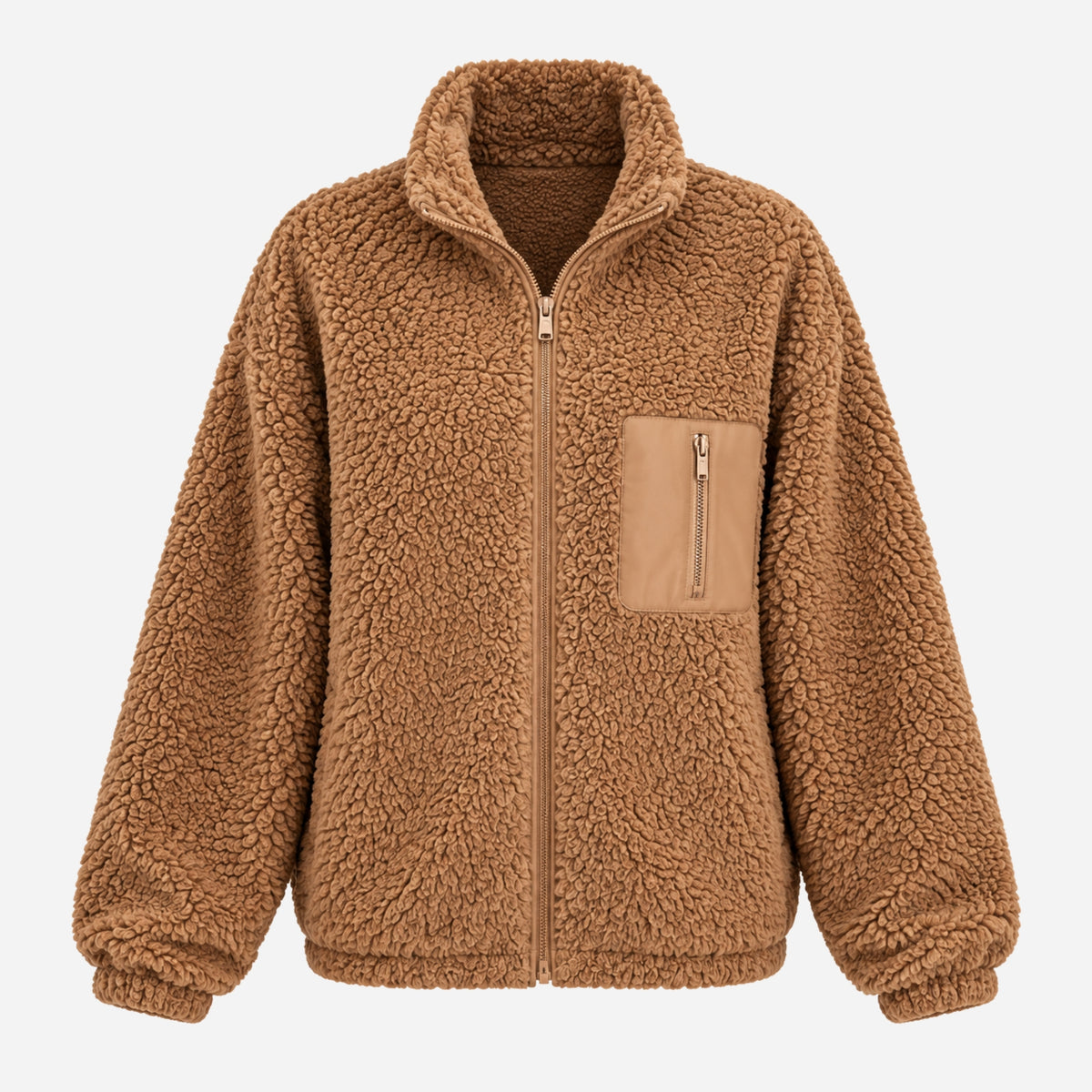 Women's Teddy Sherpa Fleece Jacket-Fowsa