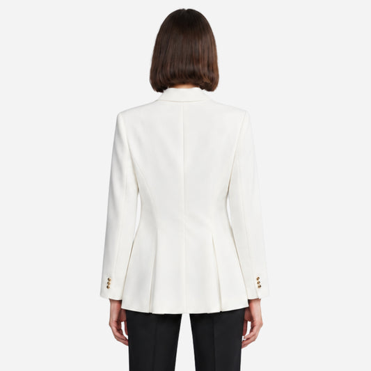 Women’s Asymmetric Buckle-Waist Wrap Blazer-Fowsa
