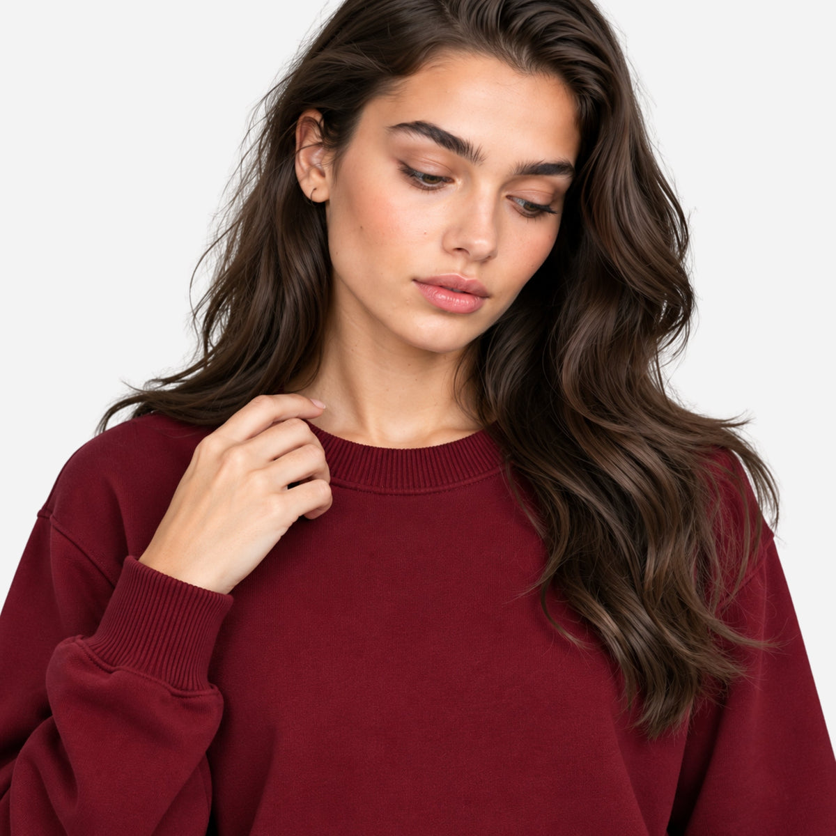 Women's Casual Minimalist Crew-Neck Jumper-Fowsa
