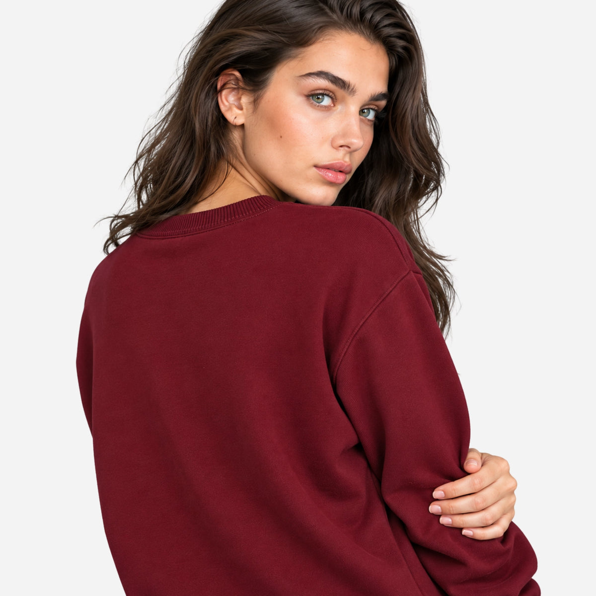 Women's Casual Minimalist Crew-Neck Jumper-Fowsa