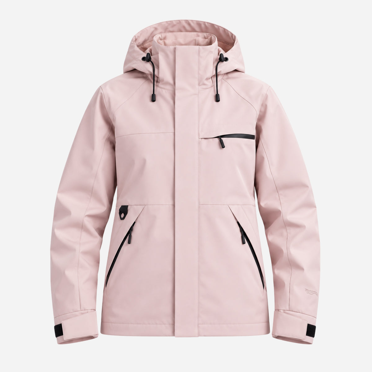 Women’s Detachable-Hood Waterproof Windbreaker Jacket-Fowsa
