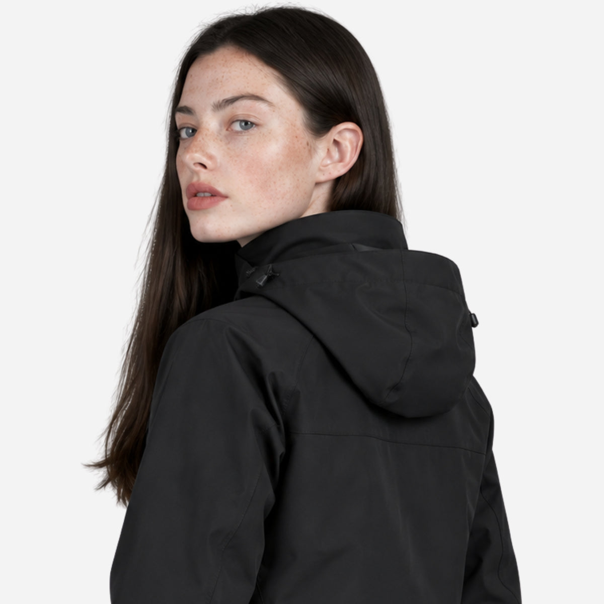 Women’s Detachable-Hood Waterproof Windbreaker Jacket-Fowsa