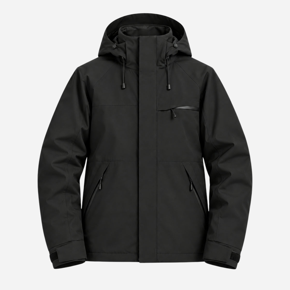 Women’s Detachable-Hood Waterproof Windbreaker Jacket-Fowsa