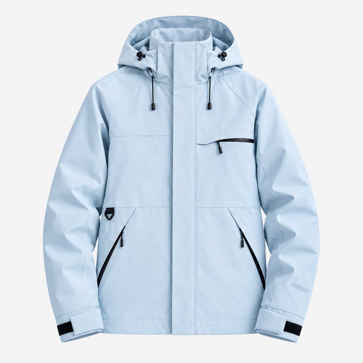 Women’s Detachable-Hood Waterproof Windbreaker Jacket-Fowsa
