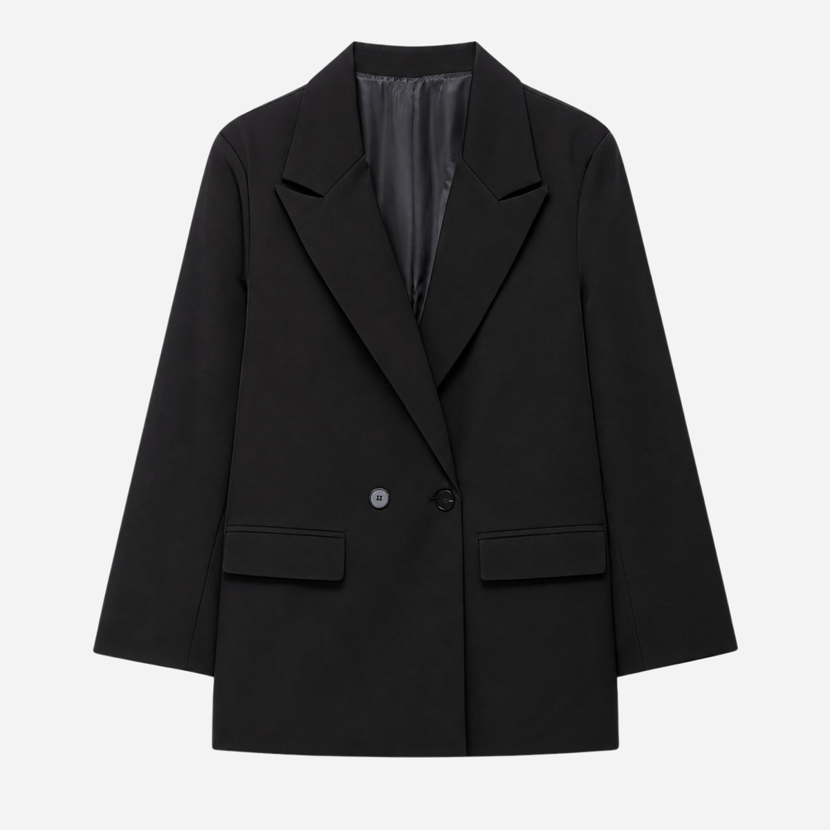 Women’s Double-Breasted Notch-Lapel Tailored Blazer-Fowsa