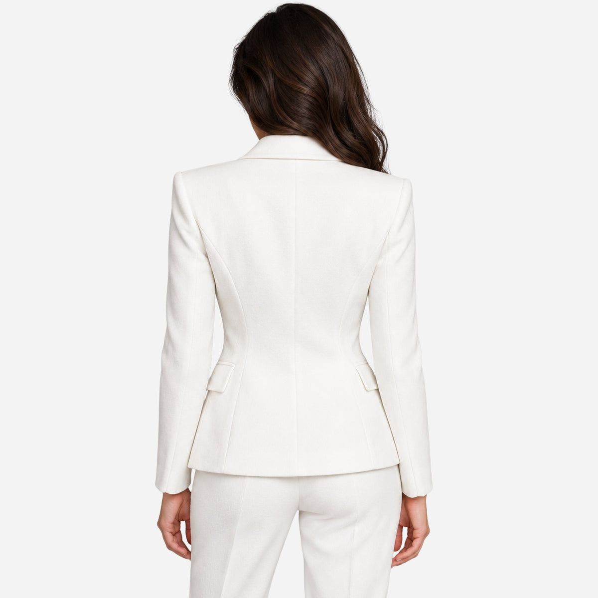 Women’s Double-Breasted Structured Tailored Blazer-Fowsa