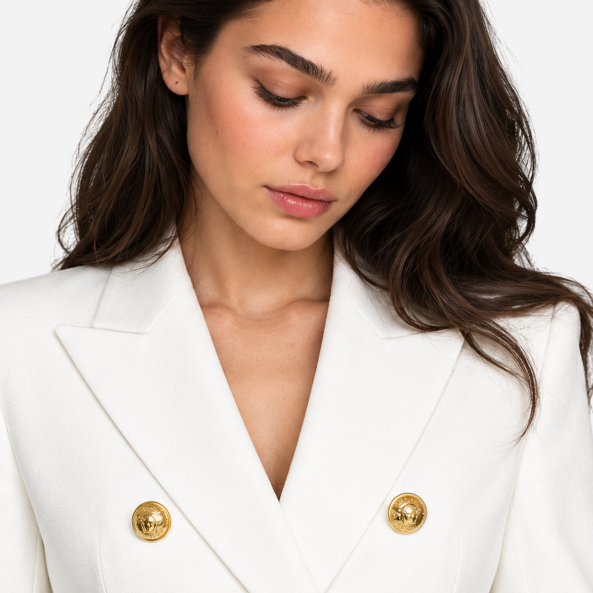 Women’s Double-Breasted Structured Tailored Blazer-Fowsa