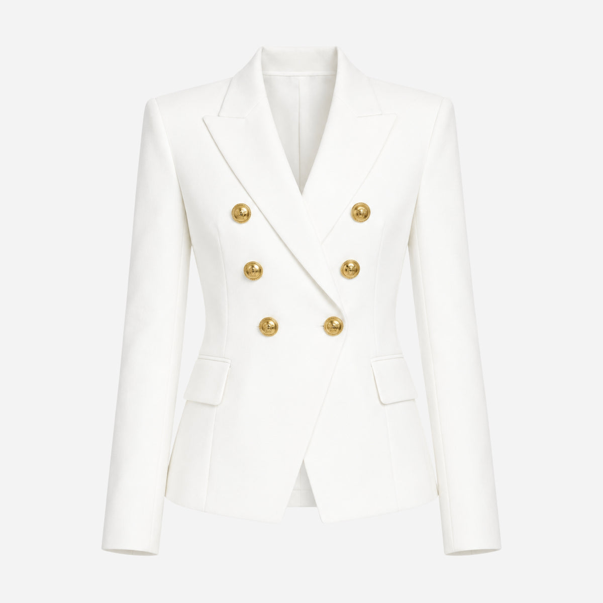Women’s Double-Breasted Structured Tailored Blazer-Fowsa