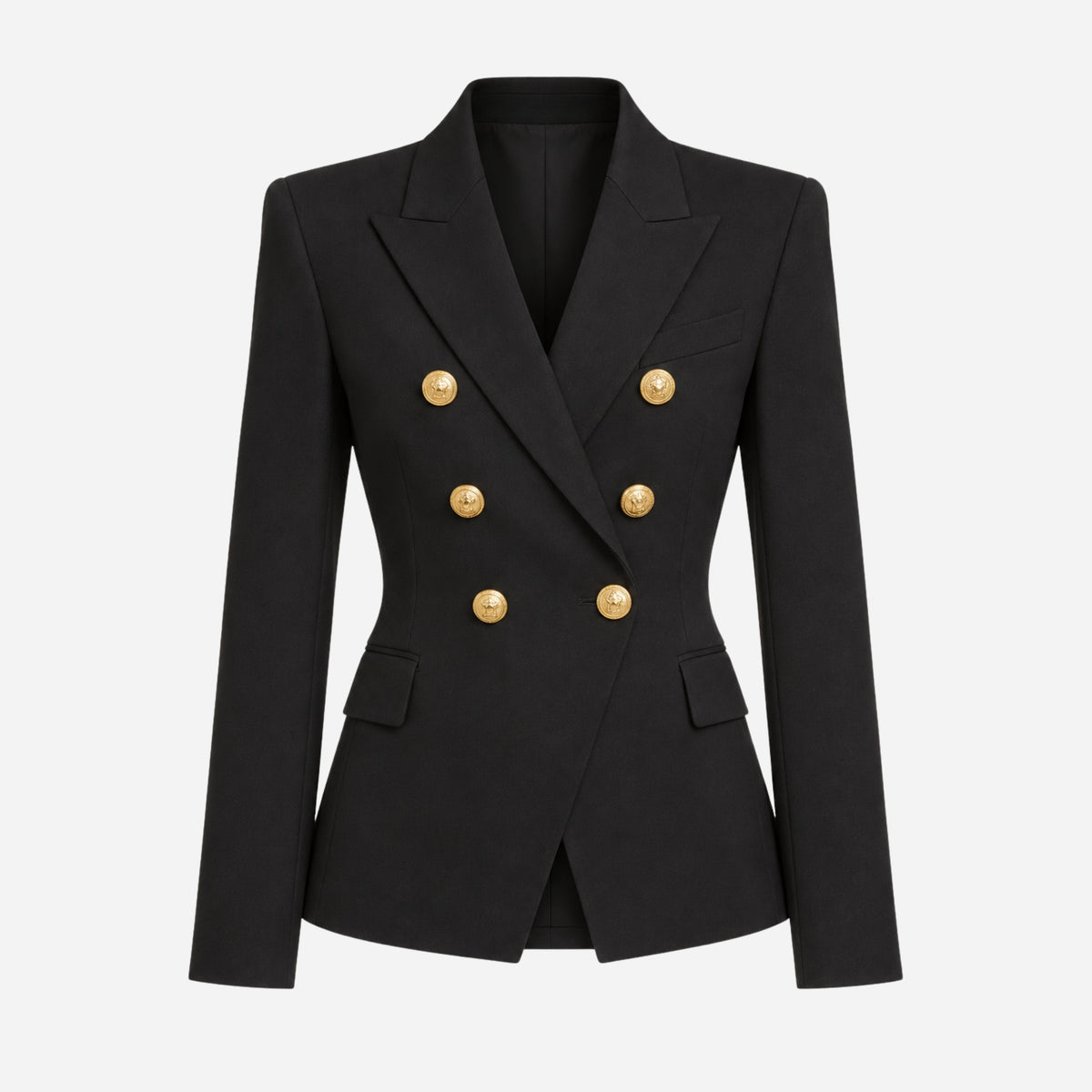 Women’s Double-Breasted Structured Tailored Blazer-Fowsa