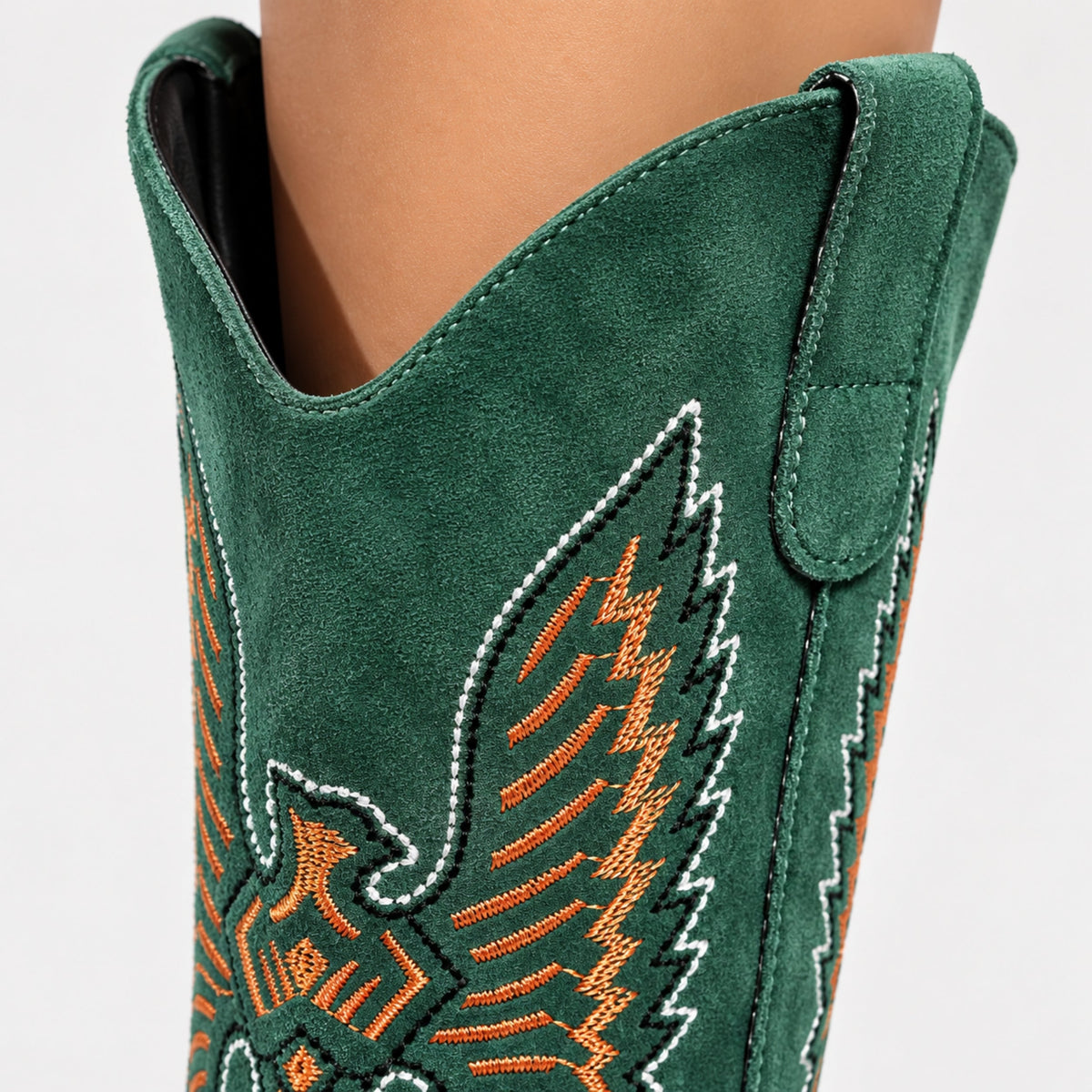 Women's Eagle Embroidered Western Cowboy Boots-Fowsa
