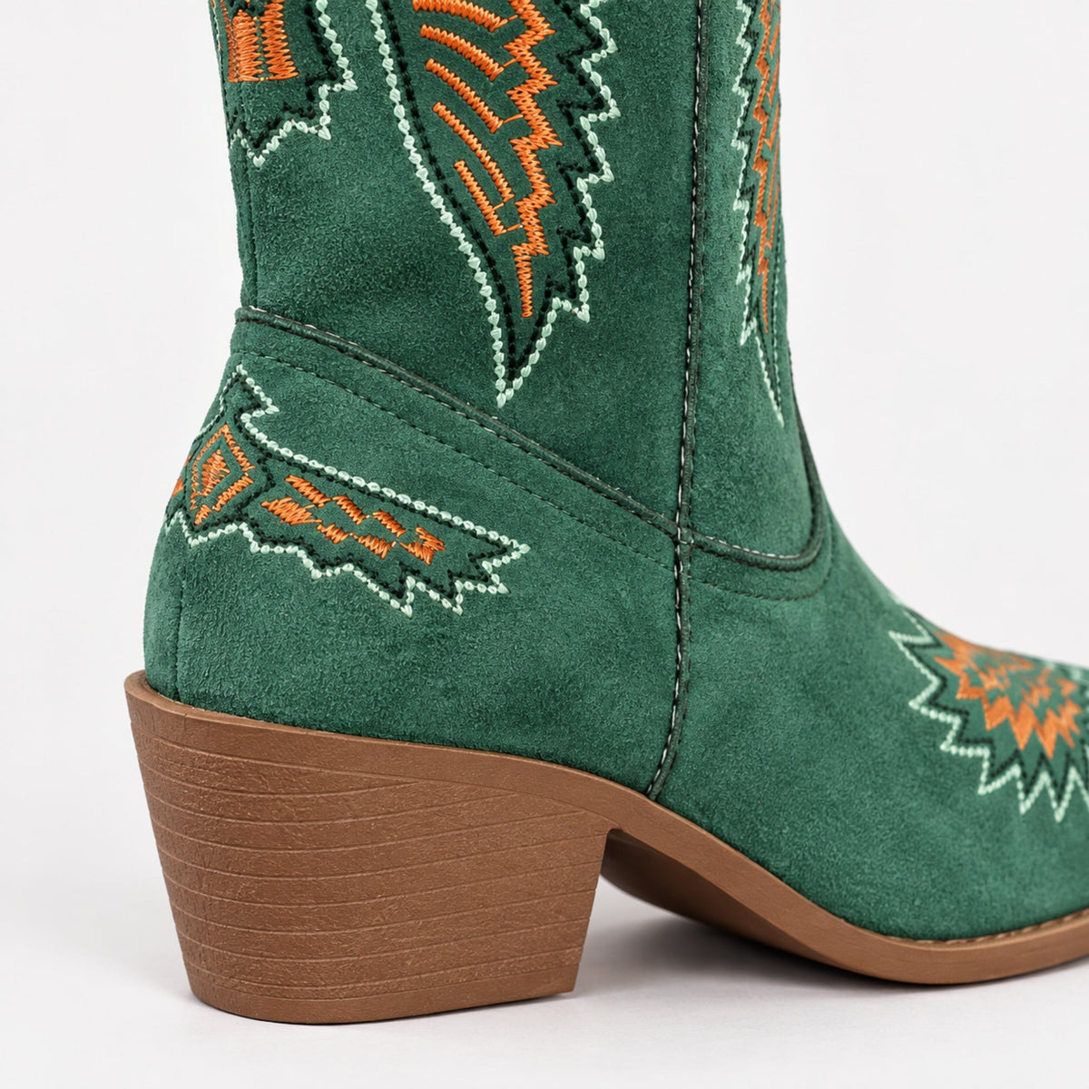 Women's Eagle Embroidered Western Cowboy Boots-Fowsa
