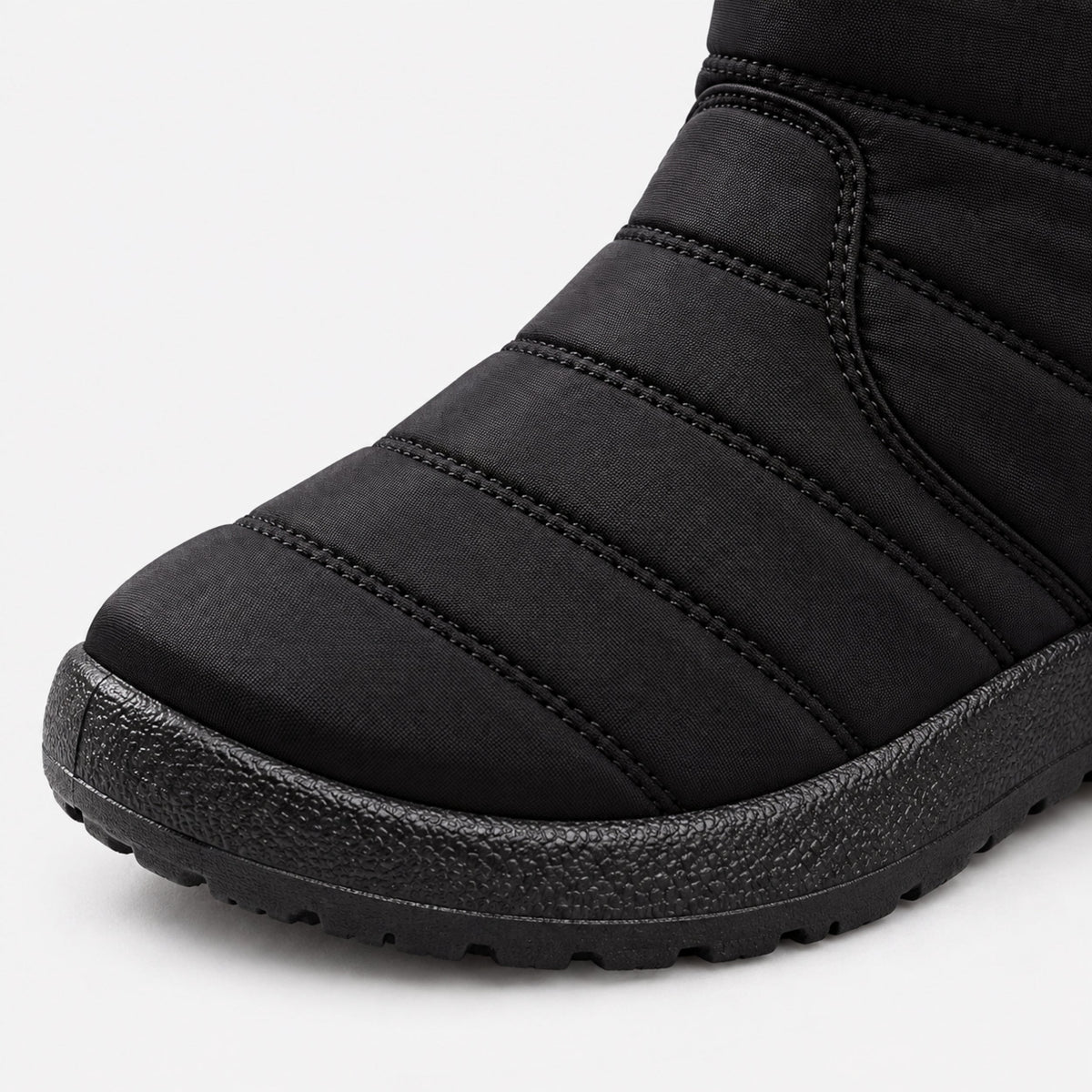 Women's Fur-Lined Side-Zip Winter Boots-Fowsa