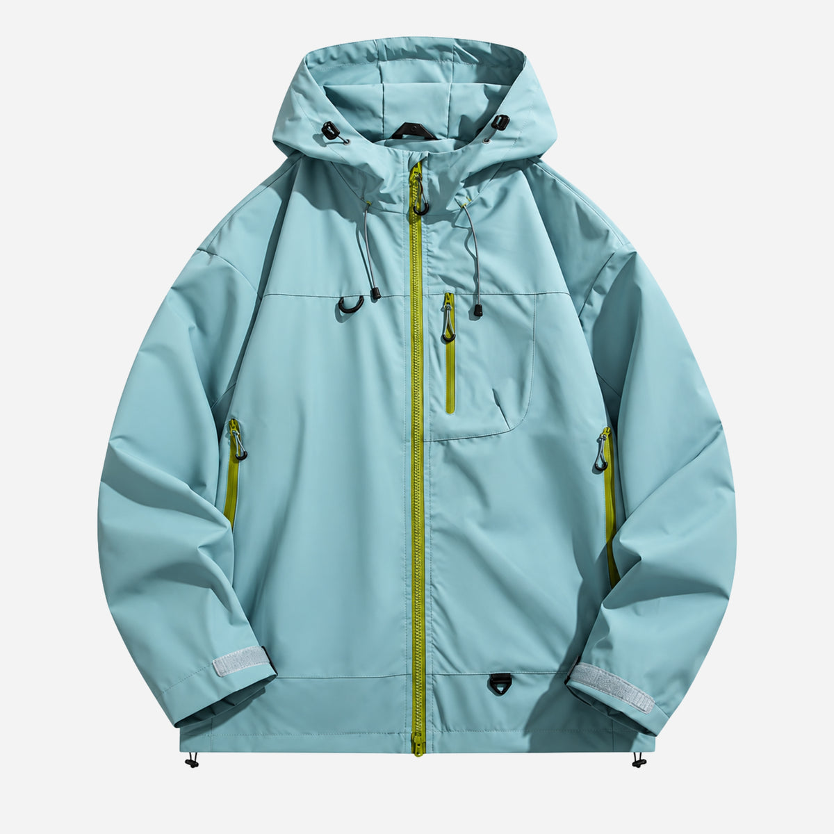 Women’s Hooded Multi-Pocket Waterproof Windbreaker Jacket-Fowsa
