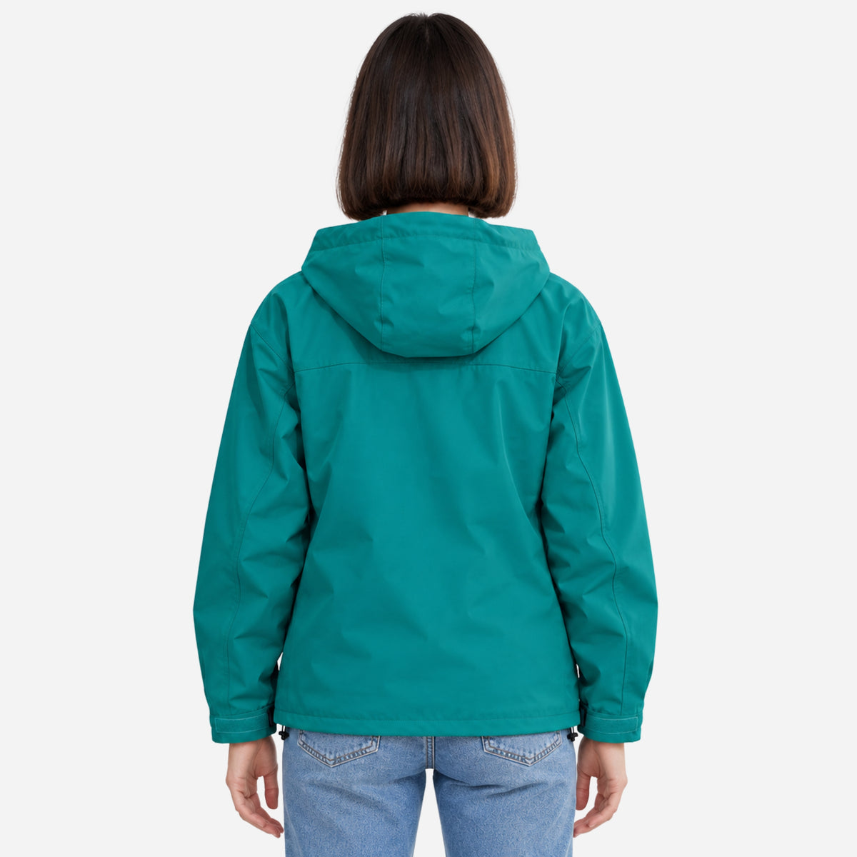 Women’s Hooded Multi-Pocket Waterproof Windbreaker Jacket-Fowsa