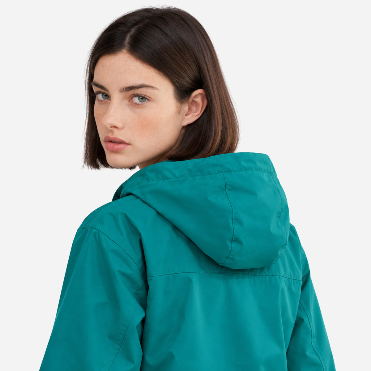 Women’s Hooded Multi-Pocket Waterproof Windbreaker Jacket-Fowsa