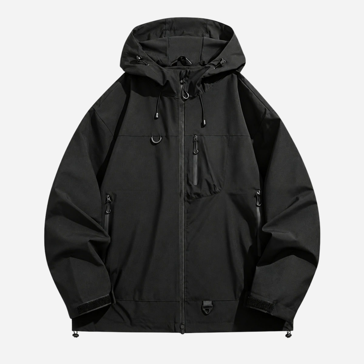 Women’s Hooded Multi-Pocket Waterproof Windbreaker Jacket-Fowsa