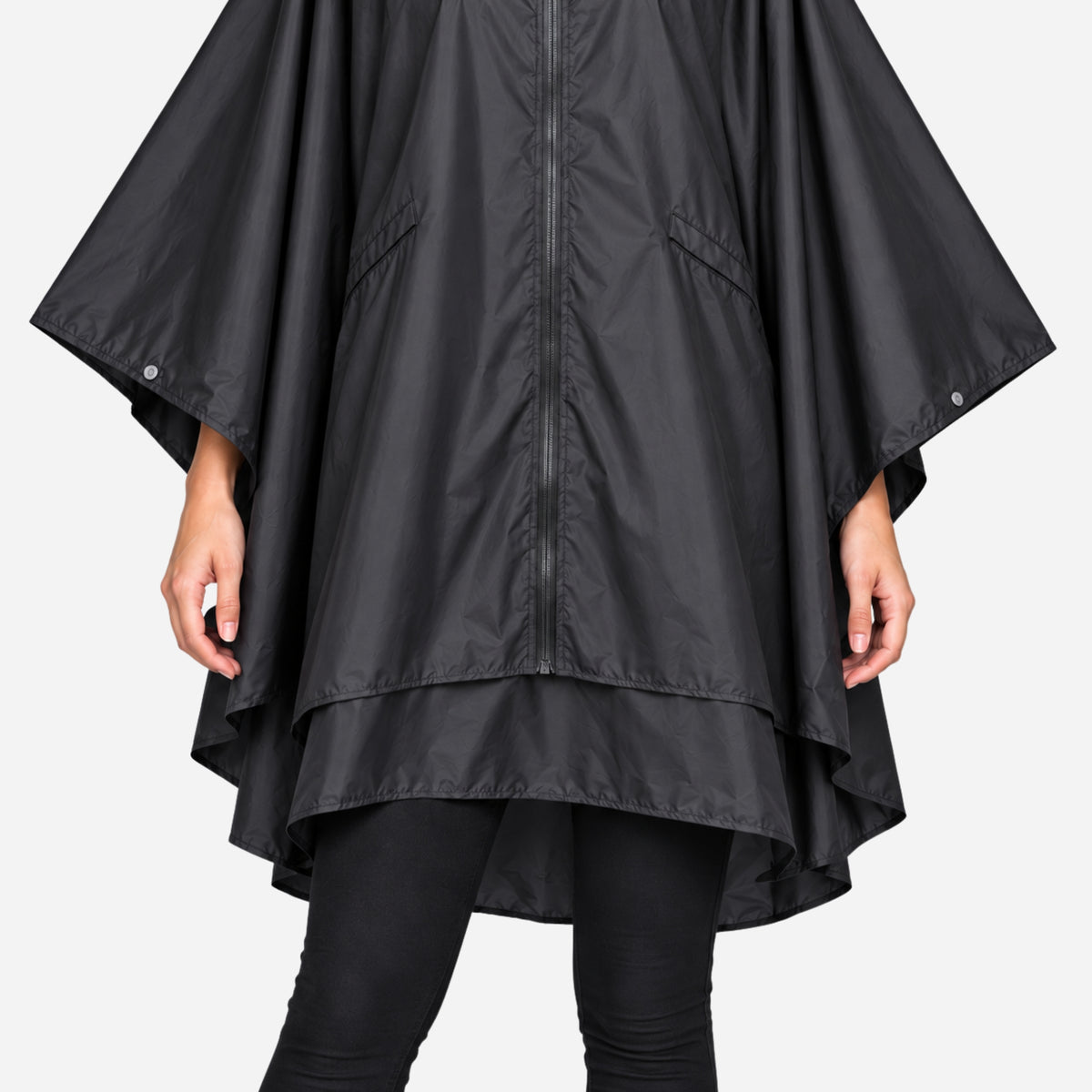 Women's Hooded Oversized Waterproof Jacket-Fowsa