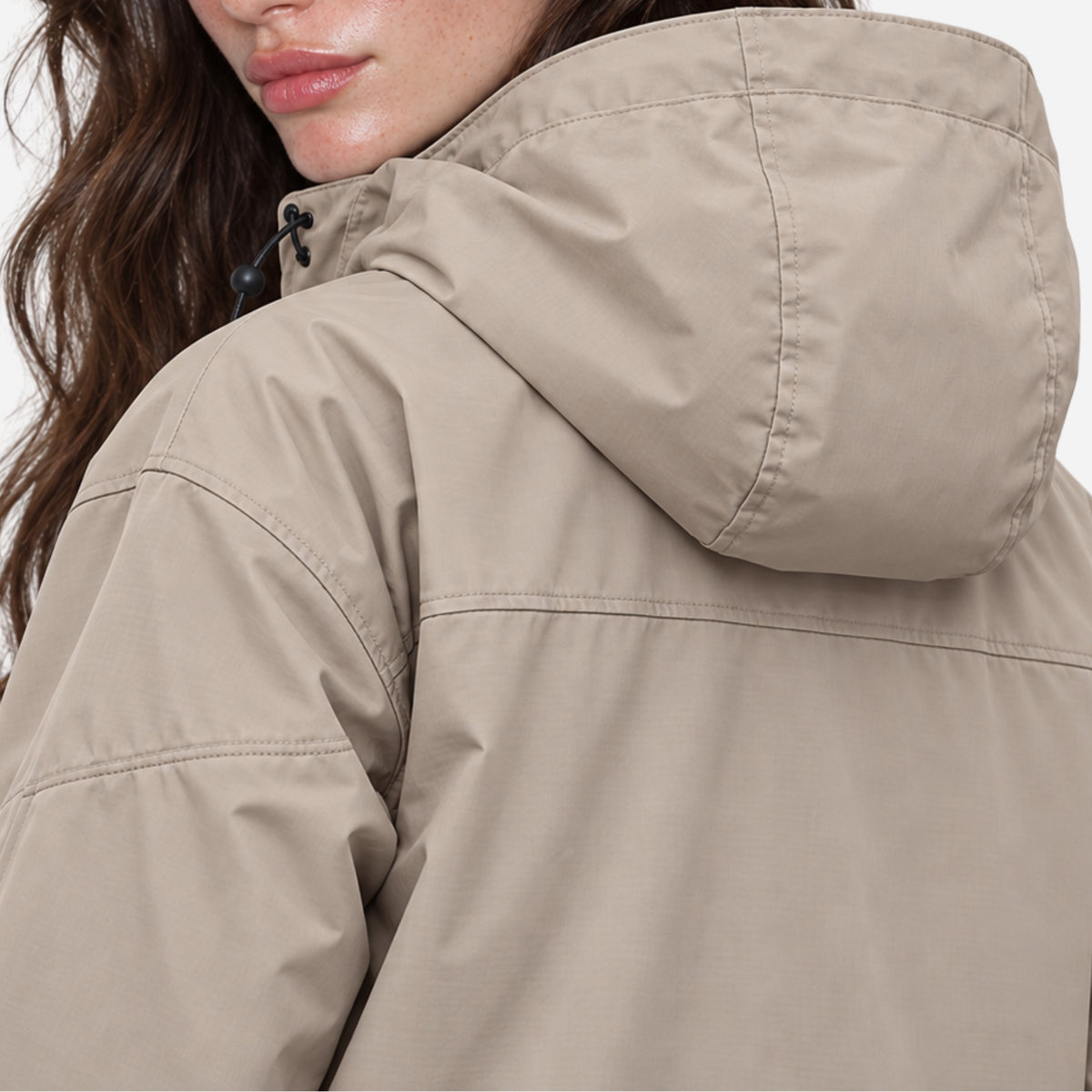 Women’s Hooded Zip Front Windbreaker Jacket-Fowsa