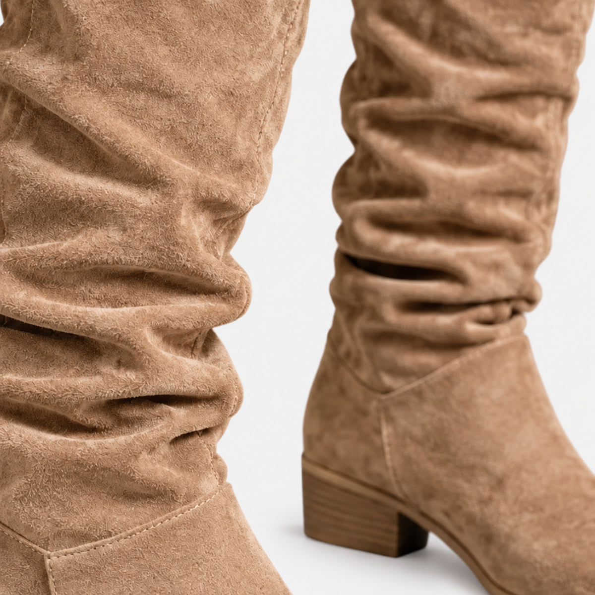 Women's Knee-High Slouch Boots-Fowsa