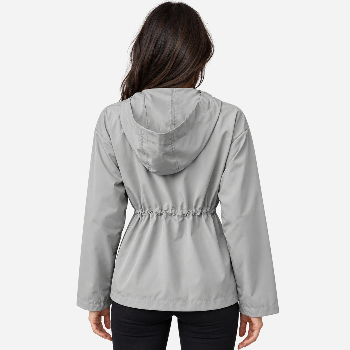 Women’s Lightweight Hooded Anorak Windbreaker Jacket-Fowsa