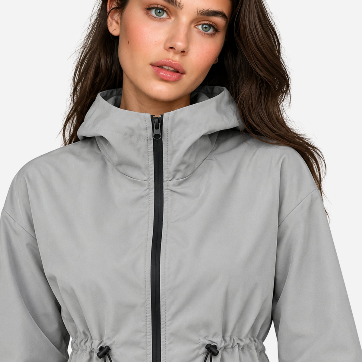 Women’s Lightweight Hooded Anorak Windbreaker Jacket-Fowsa