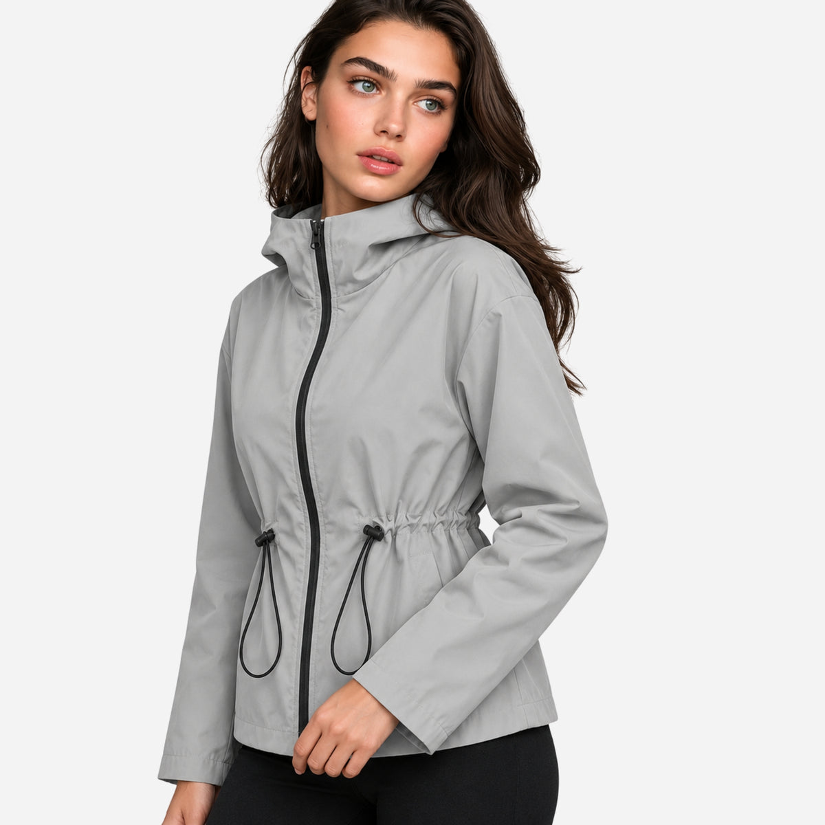 Women’s Lightweight Hooded Anorak Windbreaker Jacket-Fowsa
