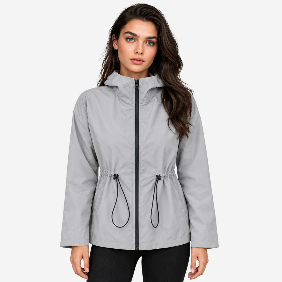 Women’s Lightweight Hooded Anorak Windbreaker Jacket-Fowsa