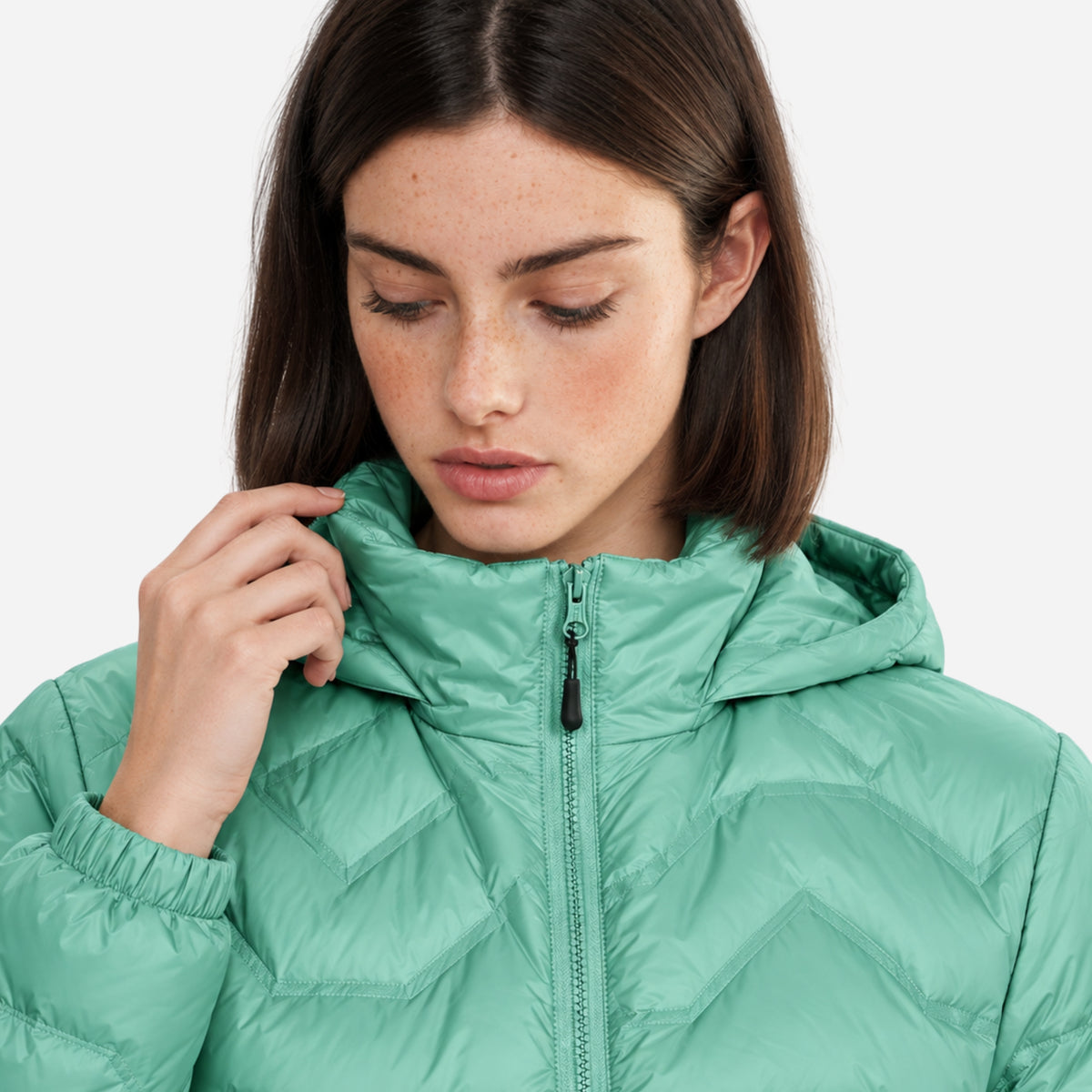 Women's Lightweight Hooded Puffer Jacket-Fowsa