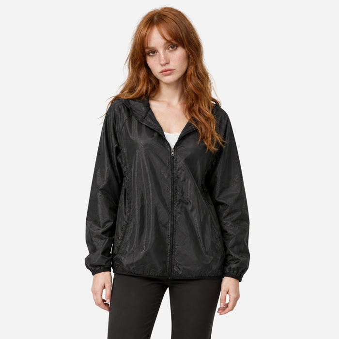 Women's Lightweight Hooded Windbreaker Jacket