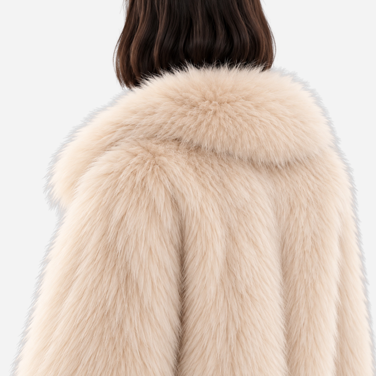 Women’s Plush-Texture Zip-Up Short Jacket-Fowsa