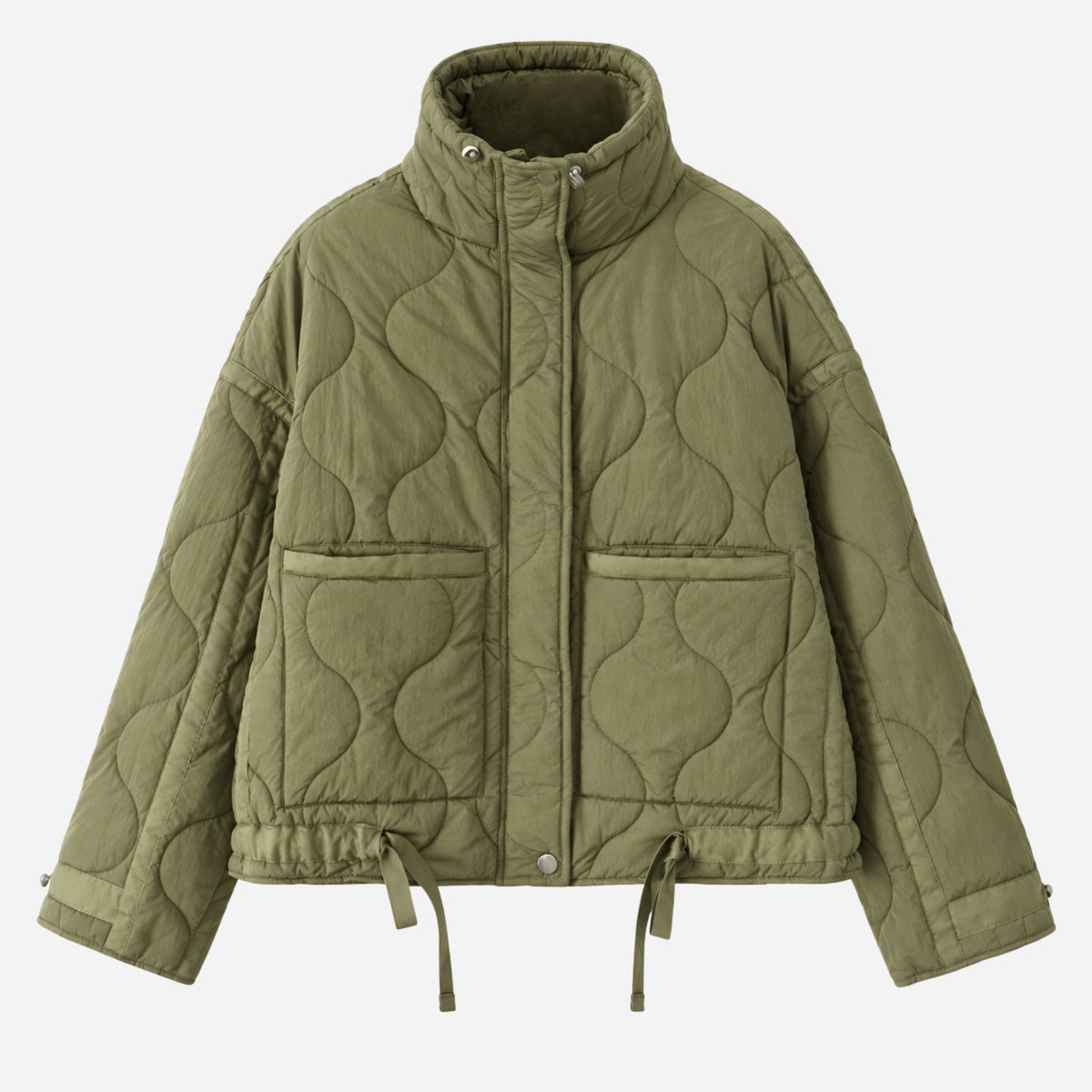 Women's Quilted Stand Collar Jacket-Fowsa
