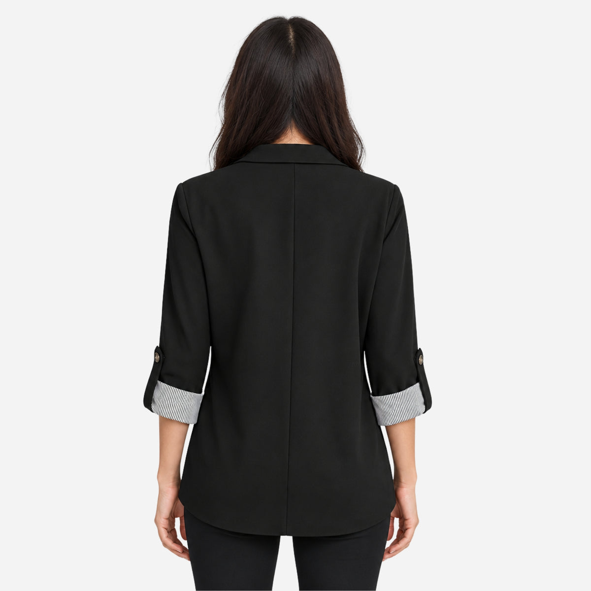 Women’s Single Button Tailored Blazer Jacket-Fowsa