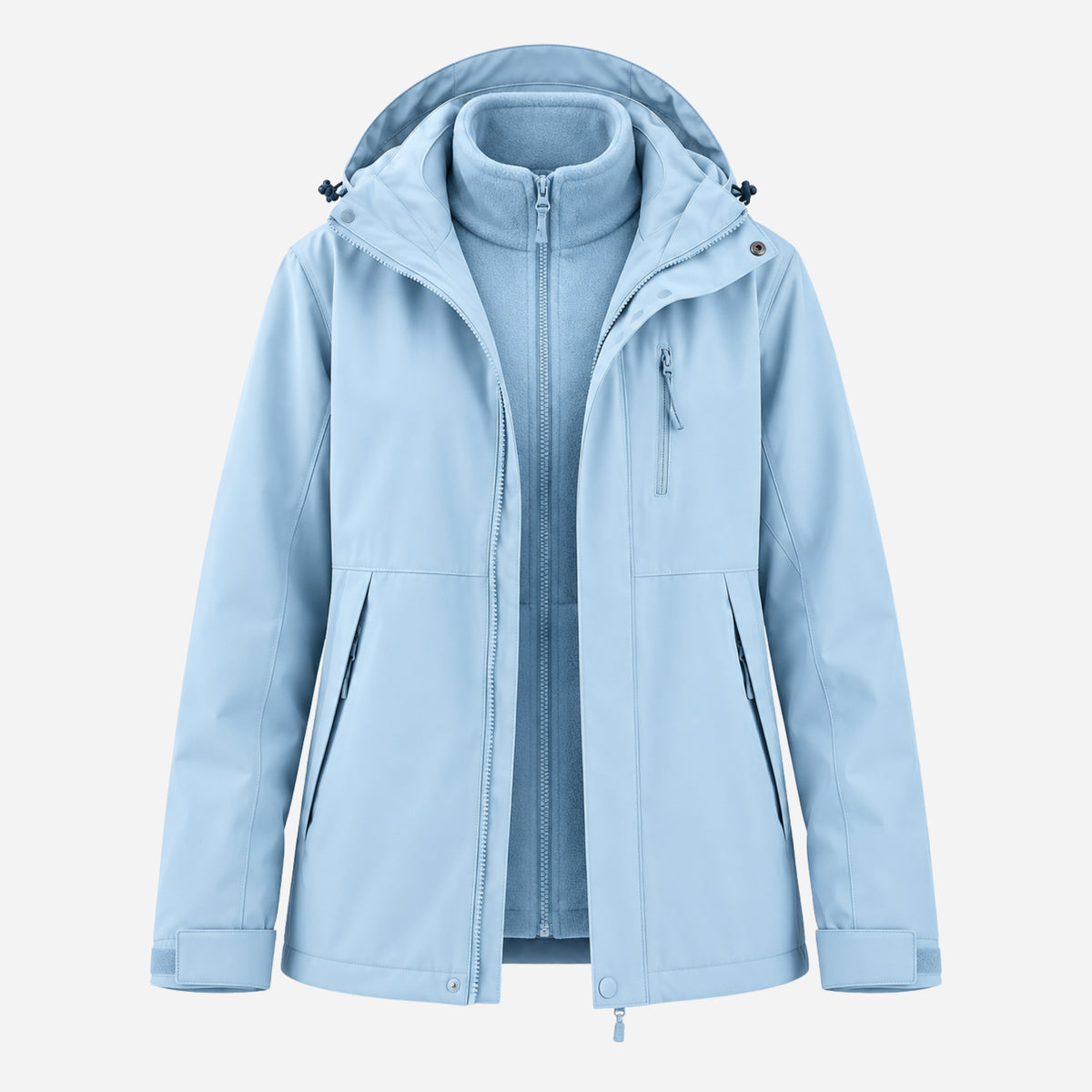 Women's Waterproof Hooded Outdoor Jacket-Fowsa