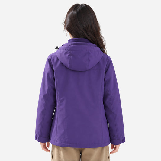 Women's Waterproof Hooded Outdoor Jacket-Fowsa