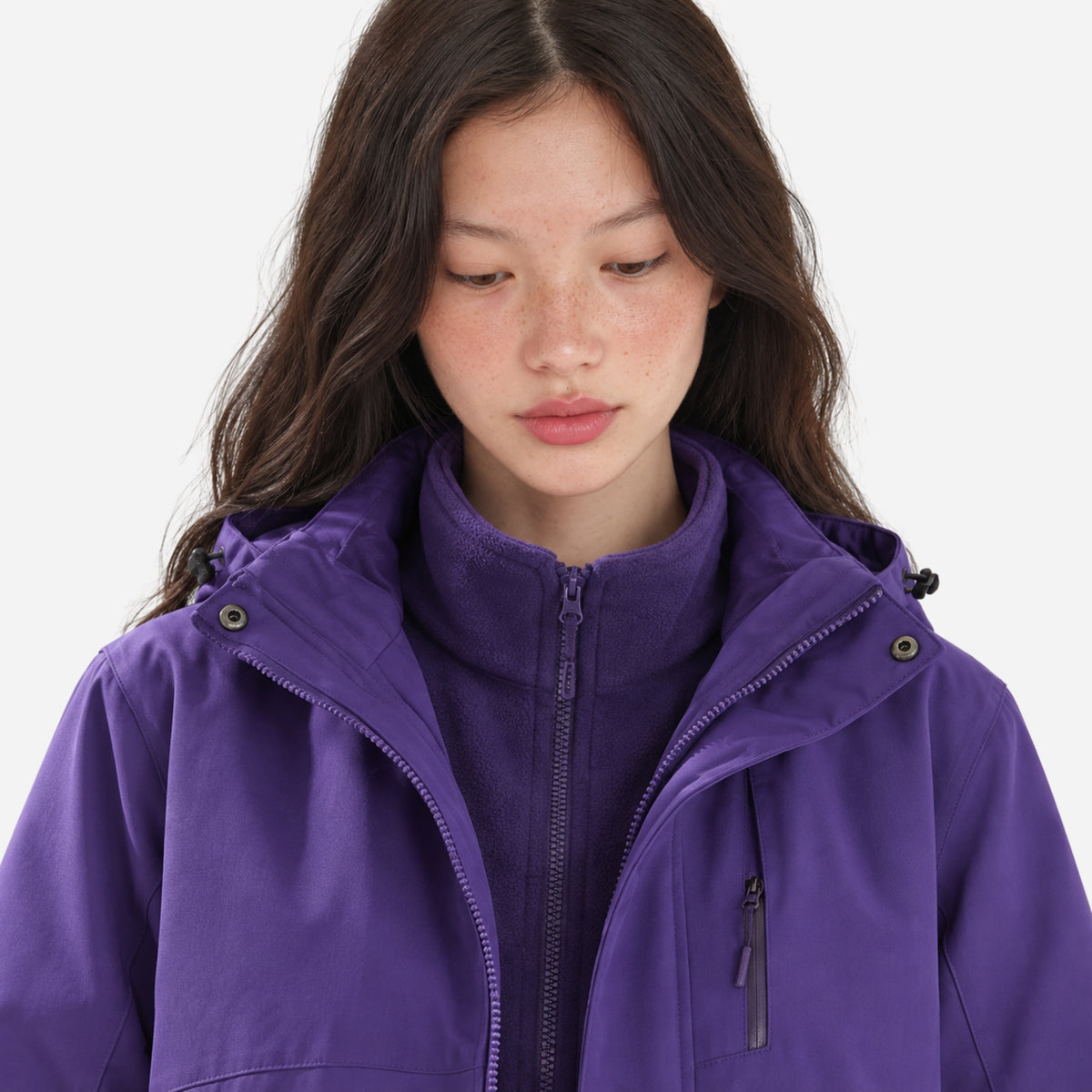 Women's Waterproof Hooded Outdoor Jacket-Fowsa
