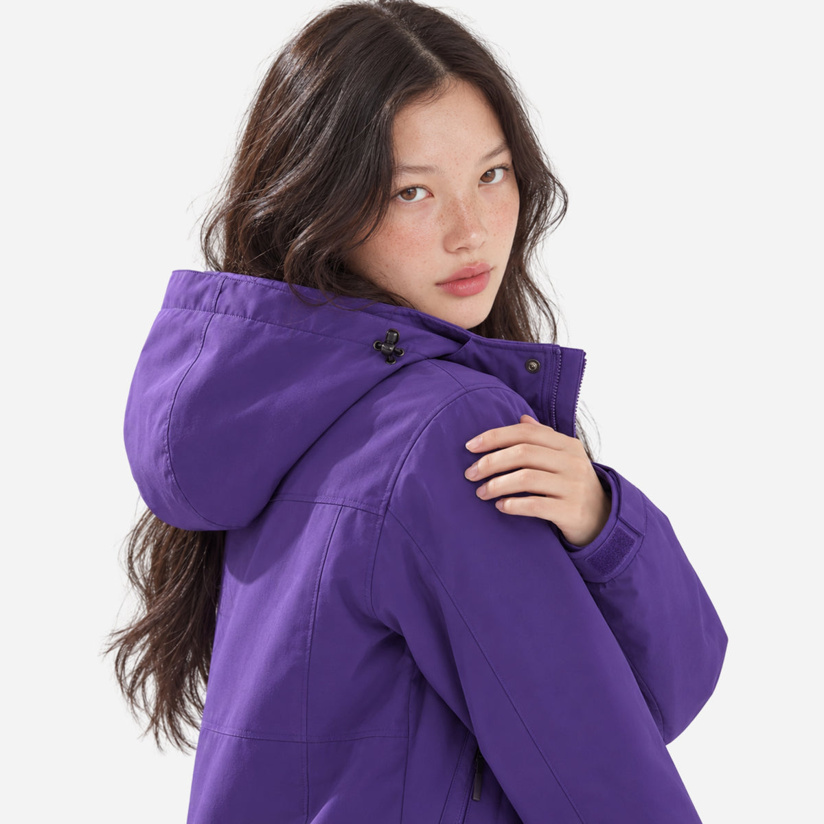 Women's Waterproof Hooded Outdoor Jacket-Fowsa