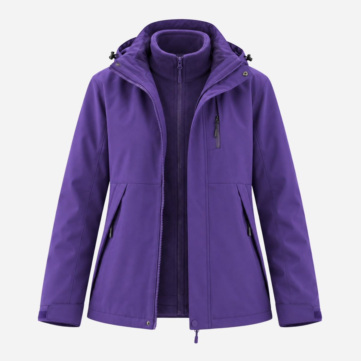 Women's Waterproof Hooded Outdoor Jacket-Fowsa