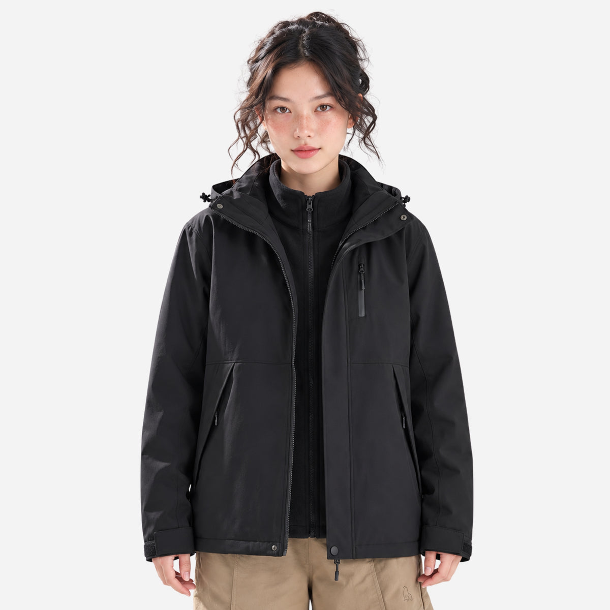 Women's Waterproof Hooded Outdoor Jacket-Fowsa