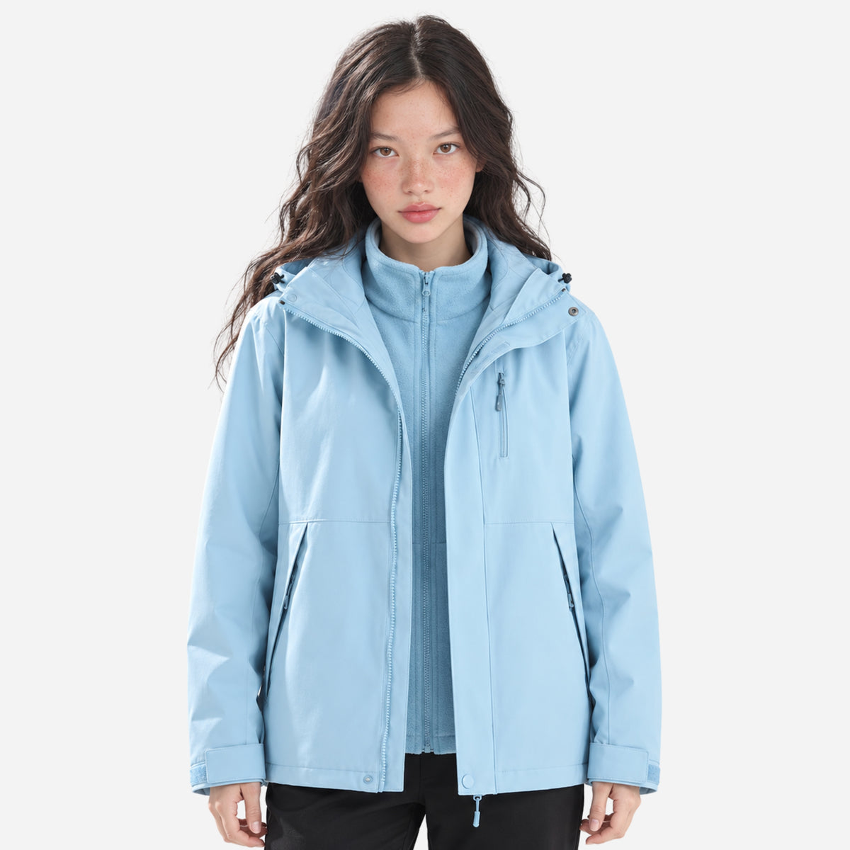 Women's Waterproof Hooded Outdoor Jacket-Fowsa